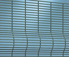 Welded mesh panel fence